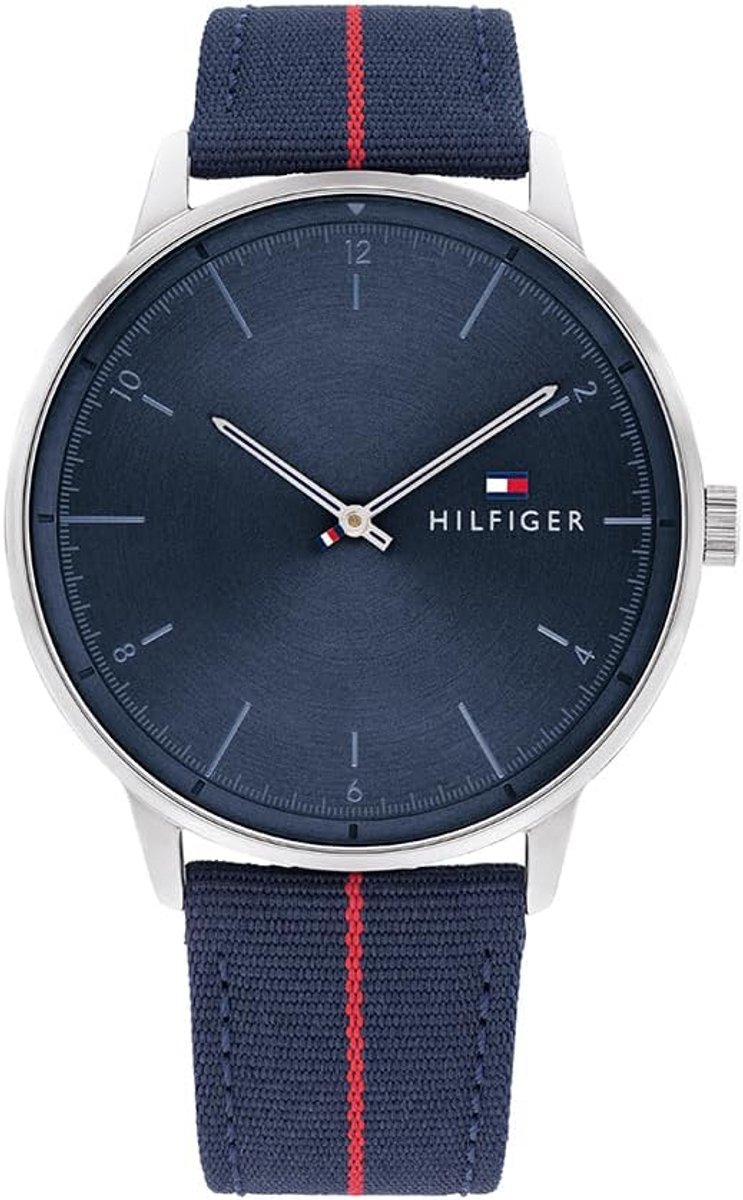Her Horloge Analoog Kwarts Rood Blauw Nylon Band