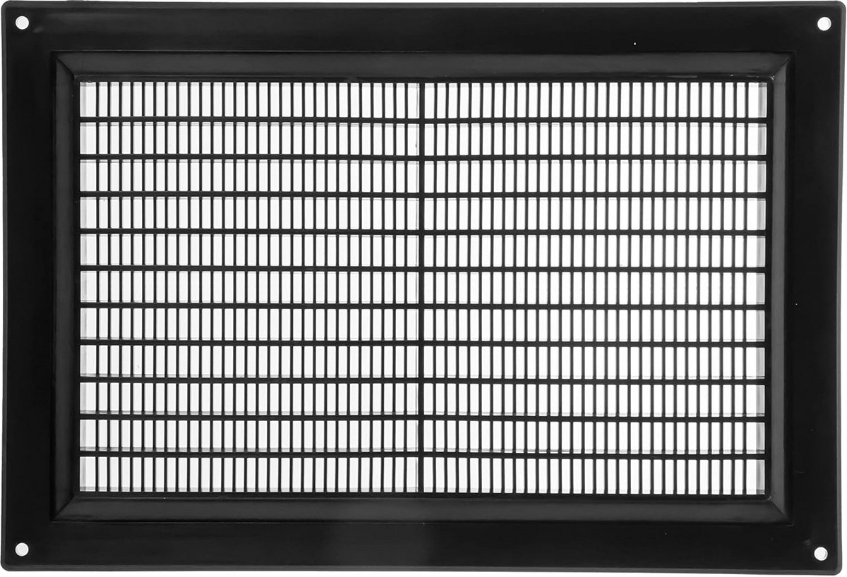 Ventilatierooster - Wandrooster Afdekking - Luchtstroom Verbeteren - Geïntegreerd Insectengaas - 250 x 170 mm - Wit