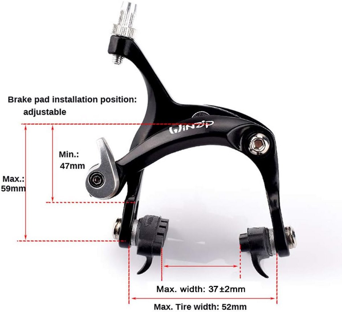 Fiets Remklauw Set Aluminium Voor en Achter Vaste Gear