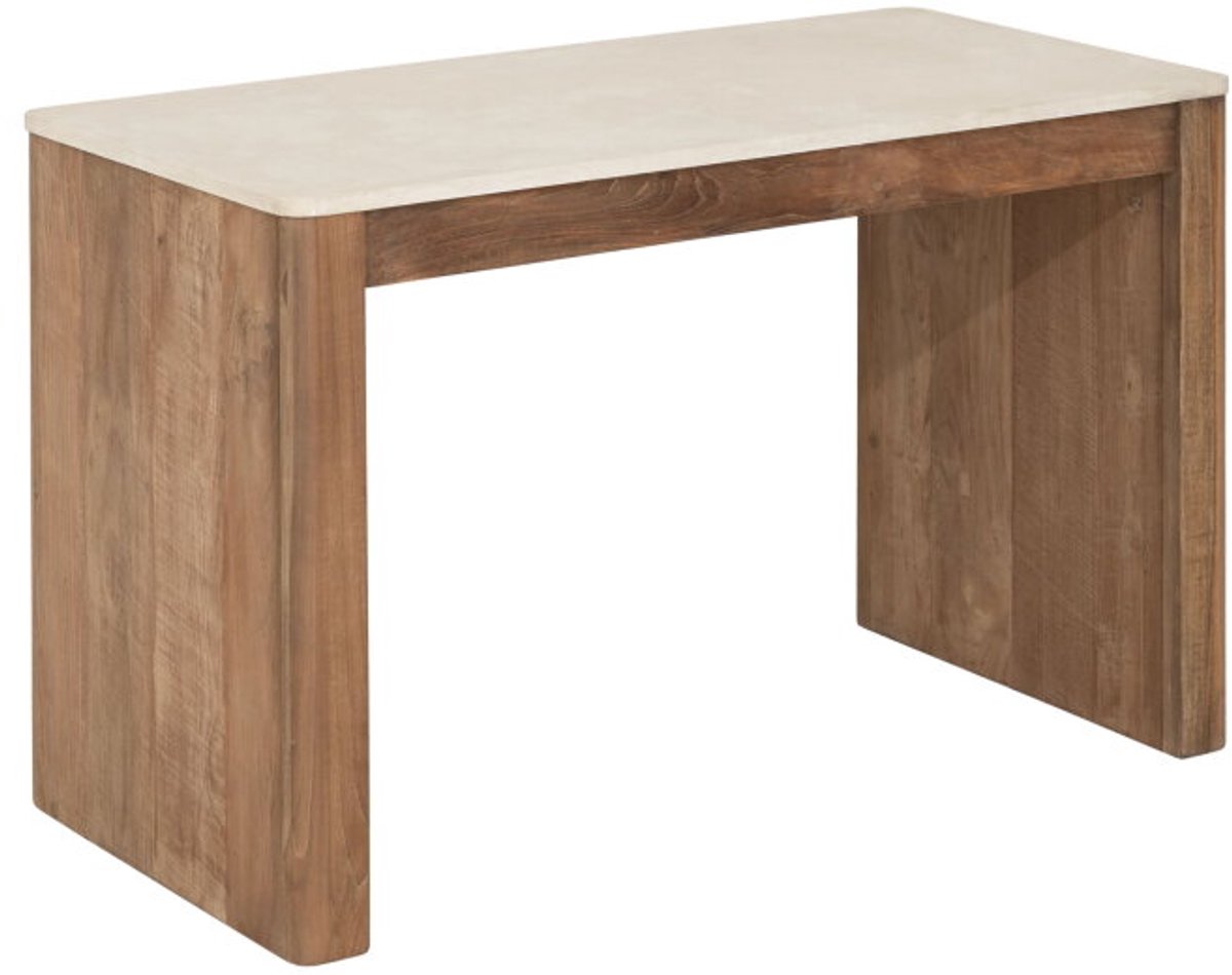 DTP home Bliss mortex bureau teakhout - 120x60x76 cm - Beige