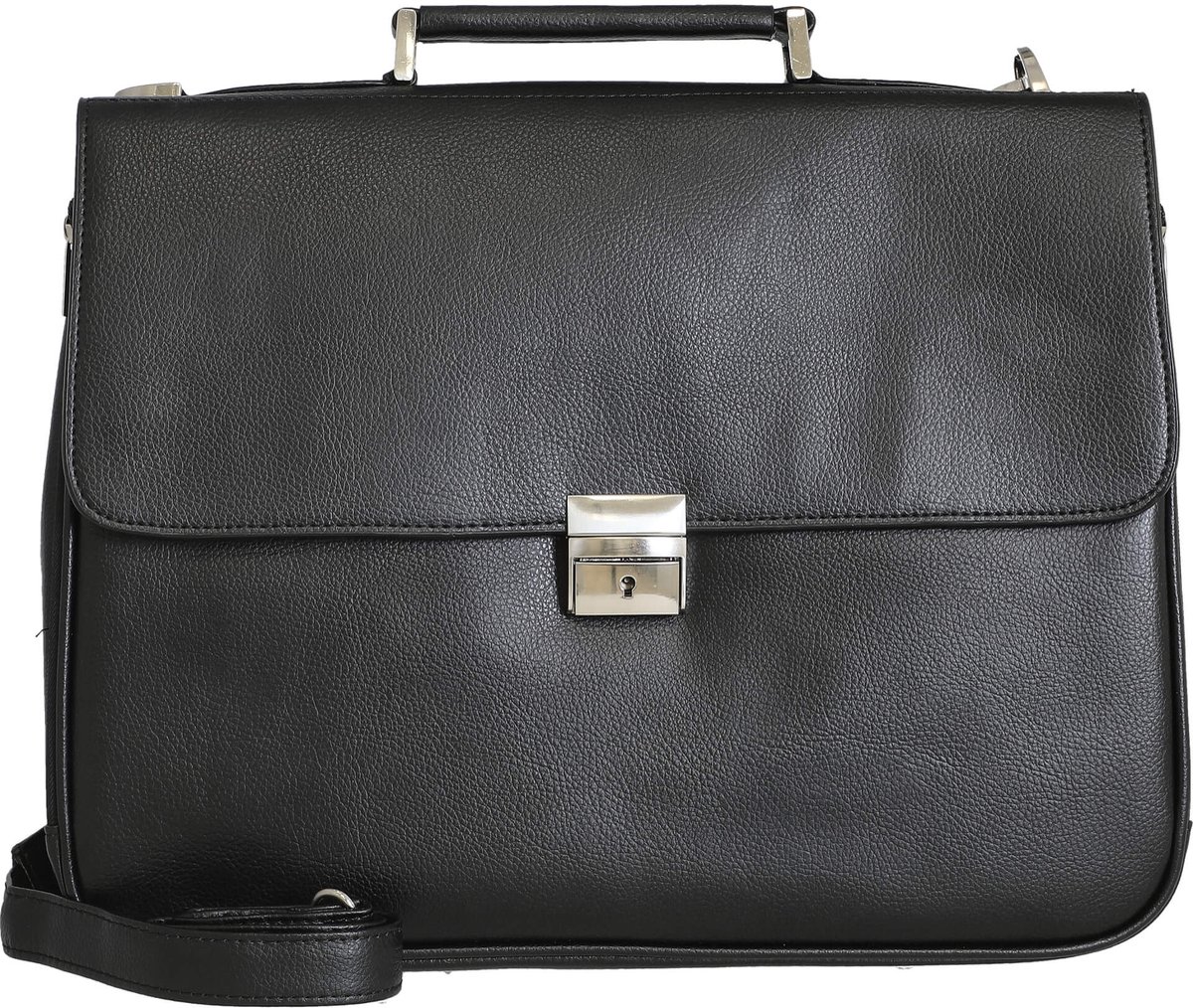 D&N Basic Line PU - Aktetas 40 cm (schwarz)