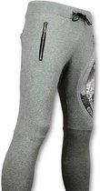 Casual Joggingbroek Heren -  Trainingsbroek Print Skull  - Grijs