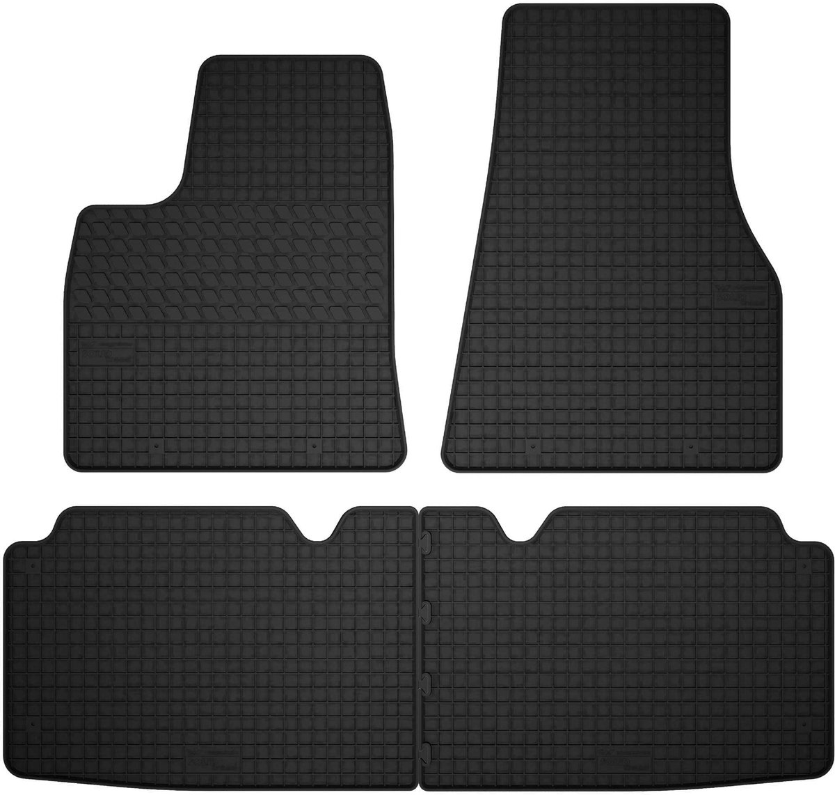 Wielganizator SolidTread Serie - Rubberen Automatten - Tesla Model S I - 4 Stuks - Zwart