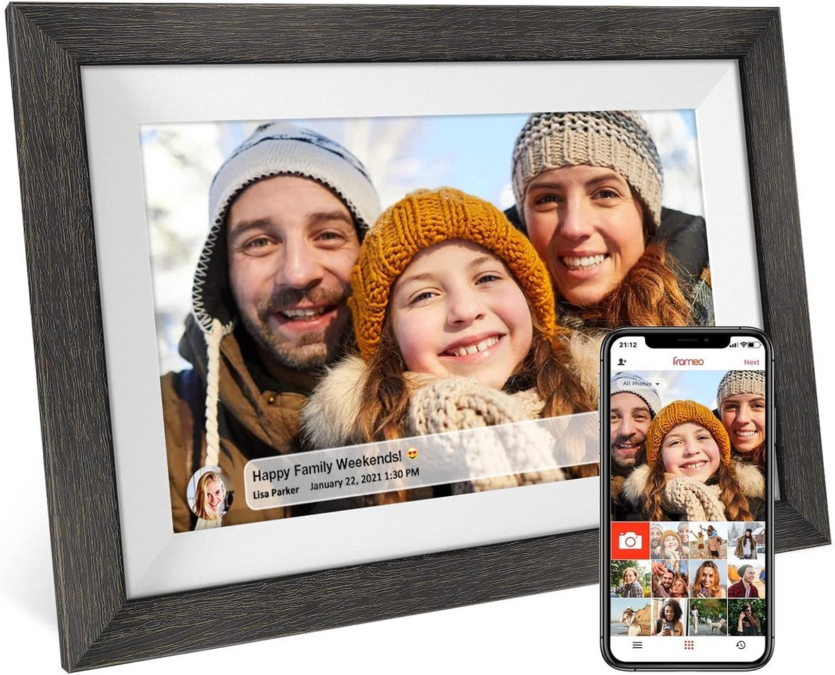 Digitale Fotolijst 10.1 Inch HD 1080P WiFi met 32GB Geheugen en Touchscreen