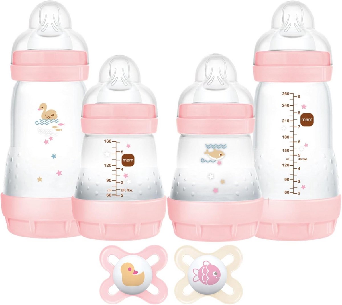 Geschenkset Flesjes en Spenen voor Baby Meisjes