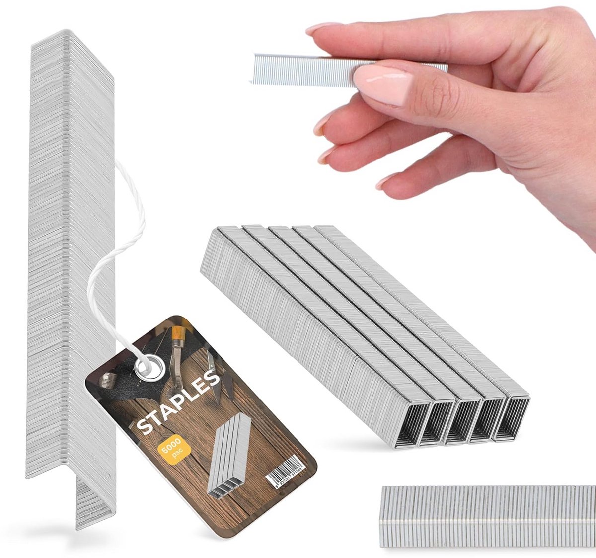 5000x Universele Nietjes Type 53A 8mm voor Tacker en Handtacker - RVS Versteviging voor Hout, Bekleding en Meubels