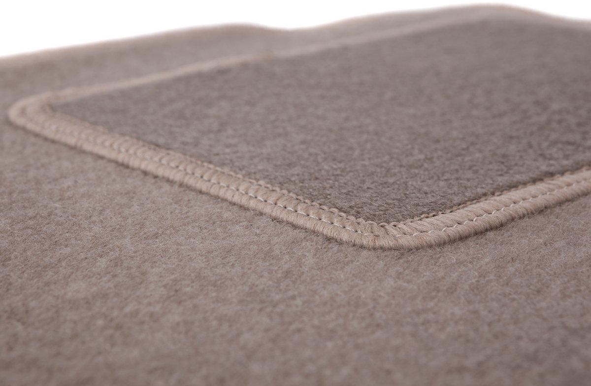 Wielganizator WLG-CARLUX Serie - Auto Vloermatten - Aixam City - Beige - 2015-2020