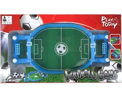 Pinball voetbalspel met 2 ballen 26x13cm voetbal speelgoed.