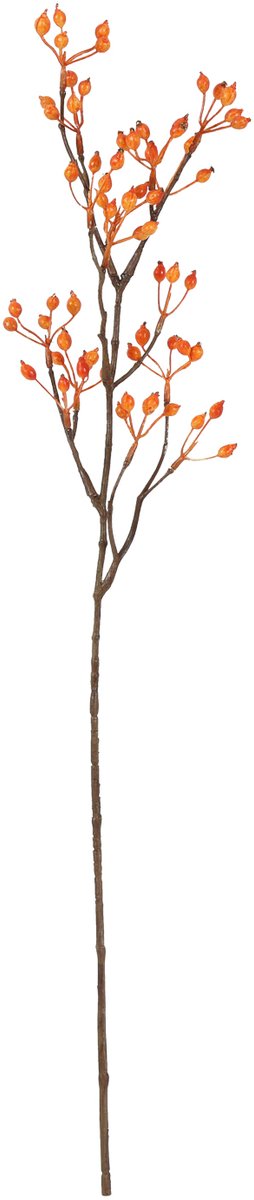 Countryfield kunstbloem speelgoed Rosa canina oranje 60cm decoratief.