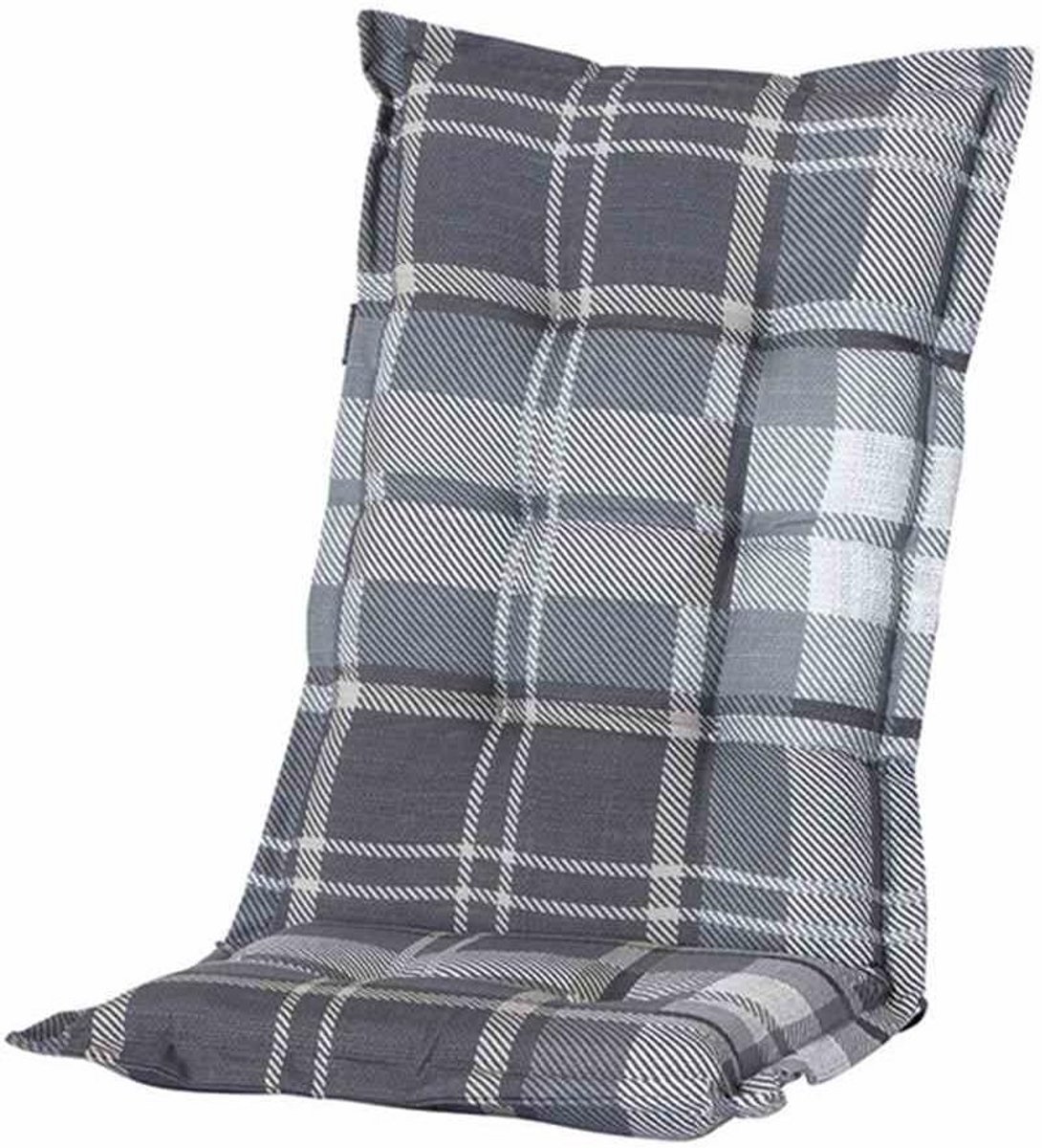Hoog Zitkussen Tuinstoel 123x50x8 cm Grijs - Comfortabel en Ademend
