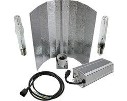 Compleet 400W-660W LED Groeilamp Dimbaar Set - HPS/MH Kweeklamp Inclusief Reflector en Kabels