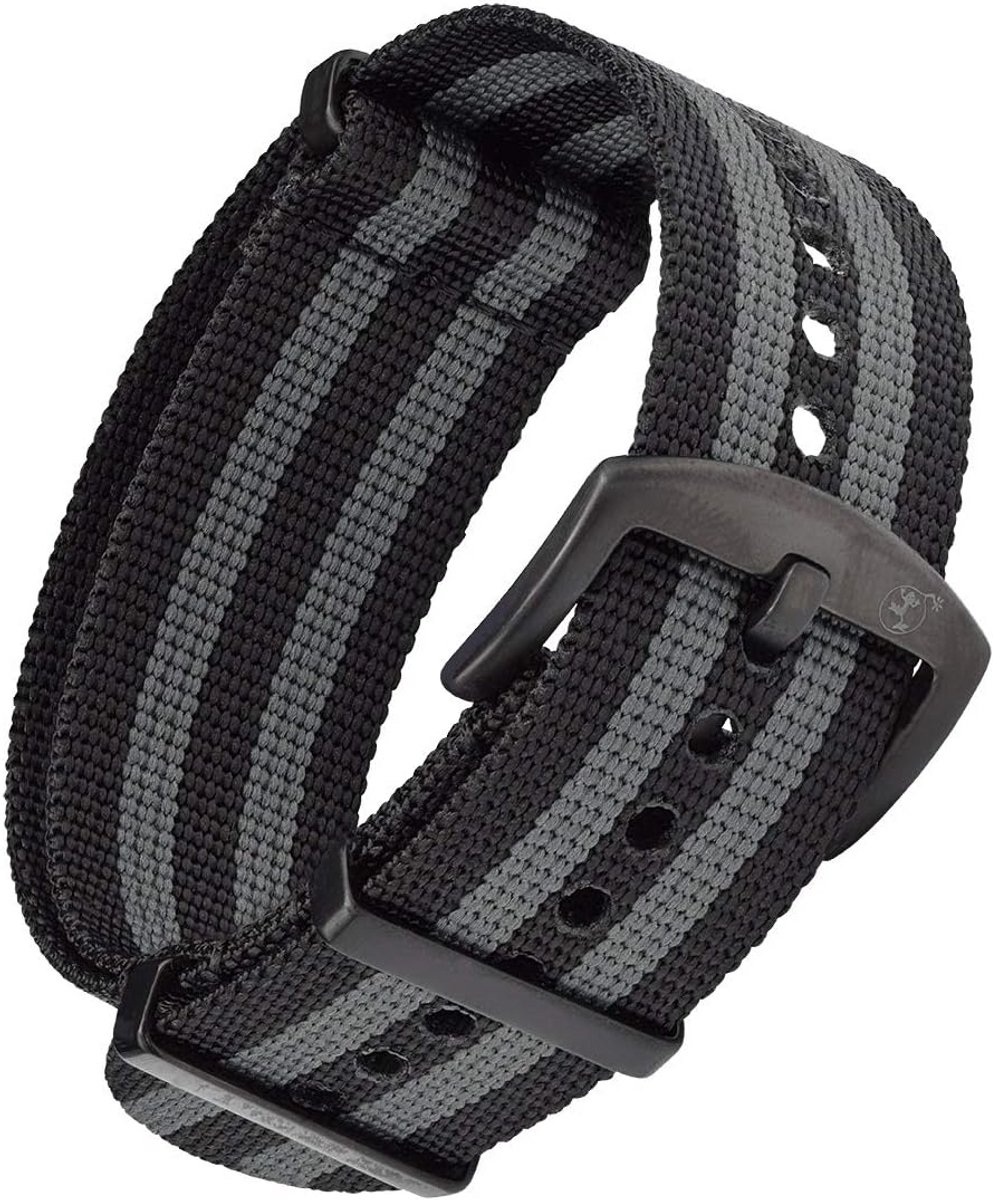 Nato Horlogeband Nylon met Gespsluiting - Diverse Maten (18mm tot 24mm)