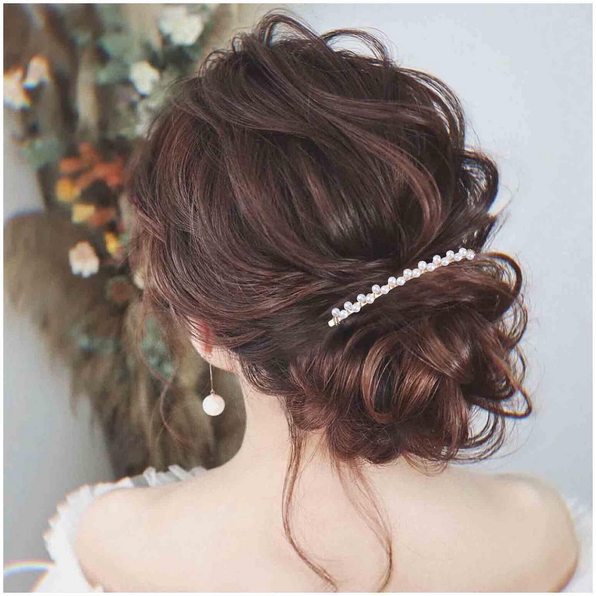 Vintage Parel Haar Kam met Gouden Details Bruiloft Hoofddeksel voor Dames