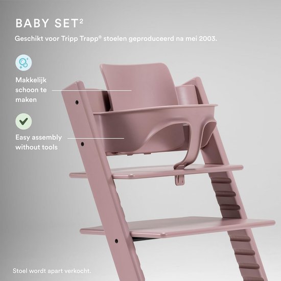 Baby Set voor Kinderstoel 6-36 Maanden - Verstelbare Hoogzit voor Tripp Trapp Stoelen na Mei 2003 van Merkloos — afbeelding 3