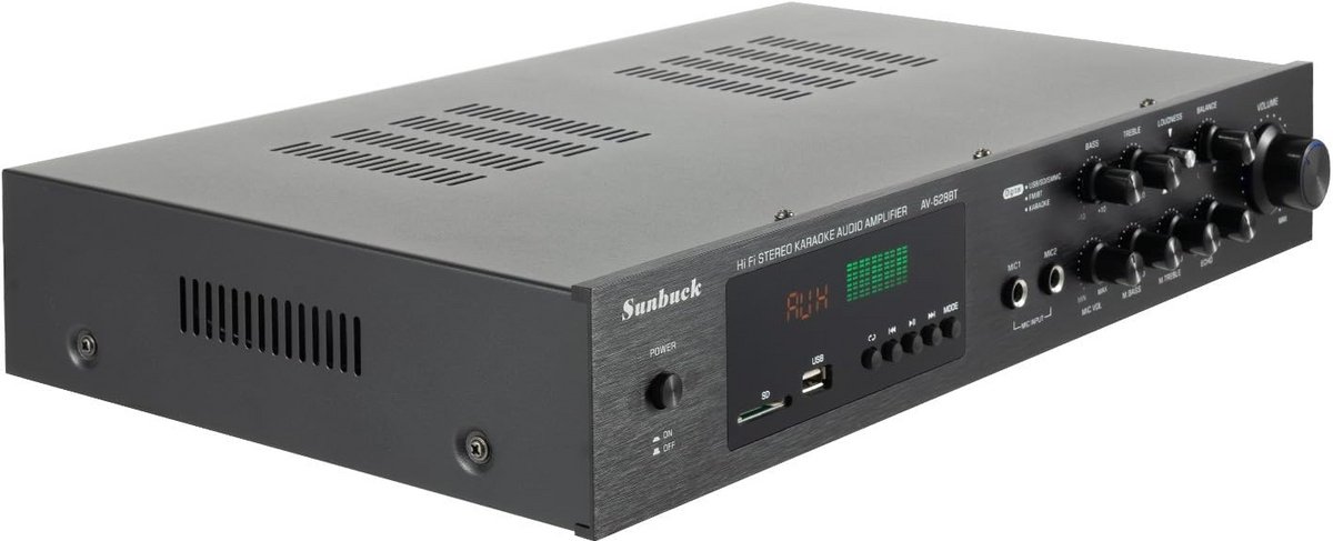 Krachtige 5.0 Kanaals Hifi Stereoversterker met Bluetooth, USB en FM Radio