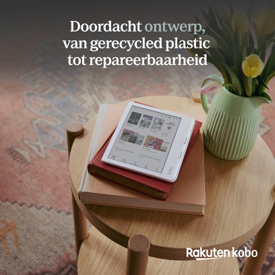 Kobo Libra Colour E-reader Zwart + Kobo SleepCover Hoes Zwart Bundel - 7 inch kleurenscherm - 32GB - Luisterboeken