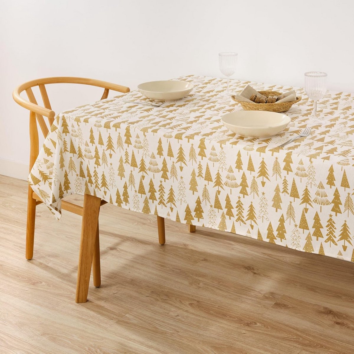 Kerst Tafellaken Rechthoekig 140x140 cm Katoen Vuilafstotend