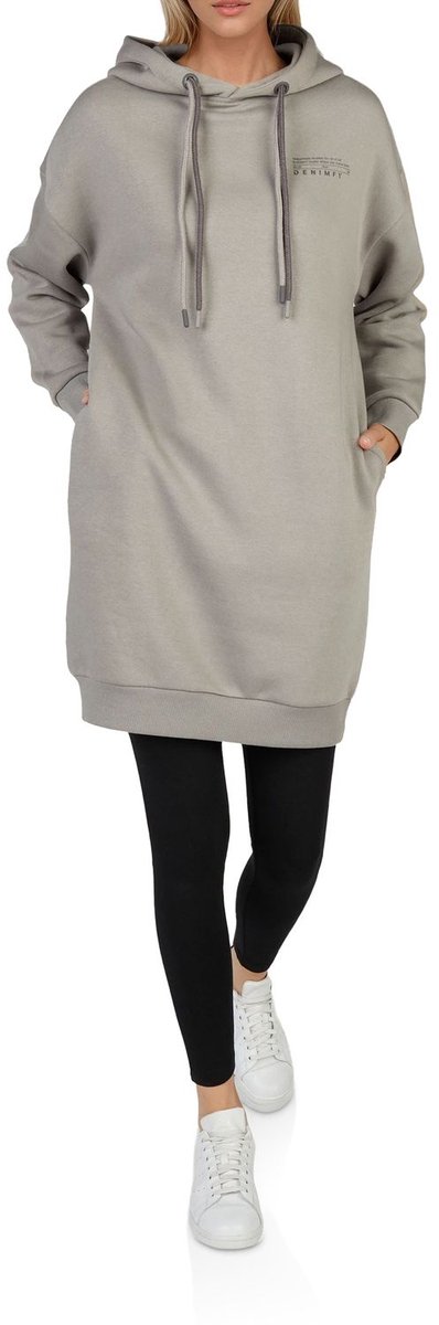 DENIMFY Dames Sweatshirt DFAnna bequem Grijs M Volwassenen