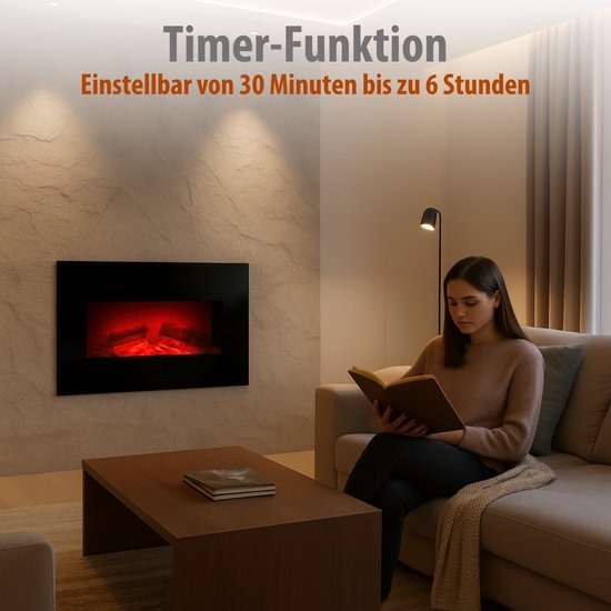 ClassicFire Memphis Cheminee Electrique - 1800W - LED