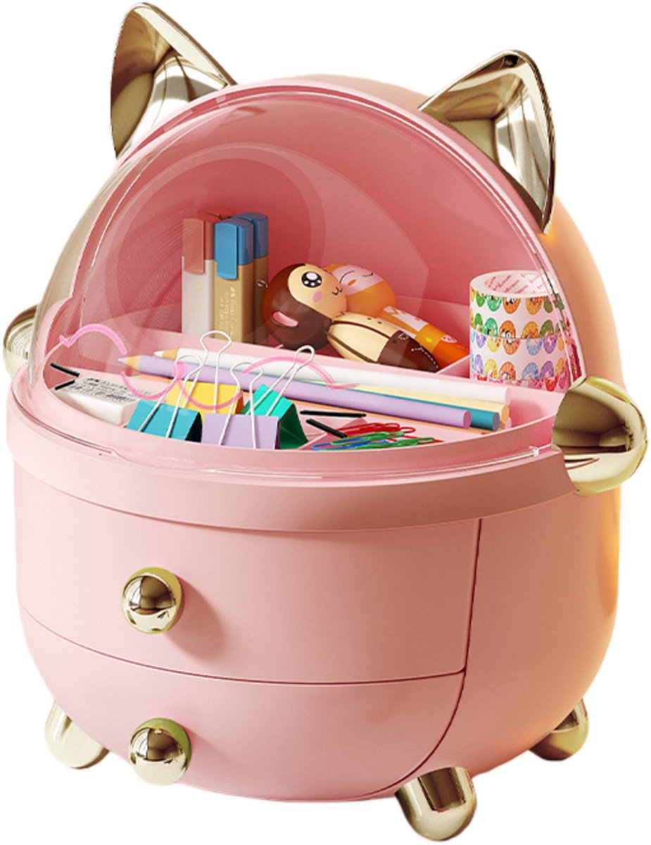 longziming -Ruime Cosmetica-Organizer Met Acryl Deksel - Waterdicht Stofdicht - Voor Cosmetica En Sieraden - Netjes En Bereikbaar