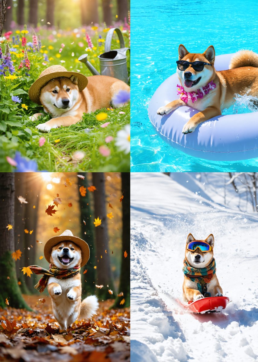 Shiba Inu A3 Verjaardagskalender