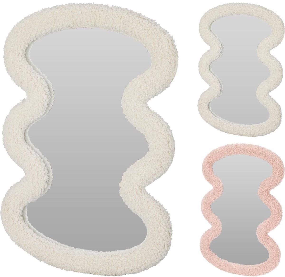Home & Styling spiegel teddy kinderkamer decoratie 30x1,5x40cm.