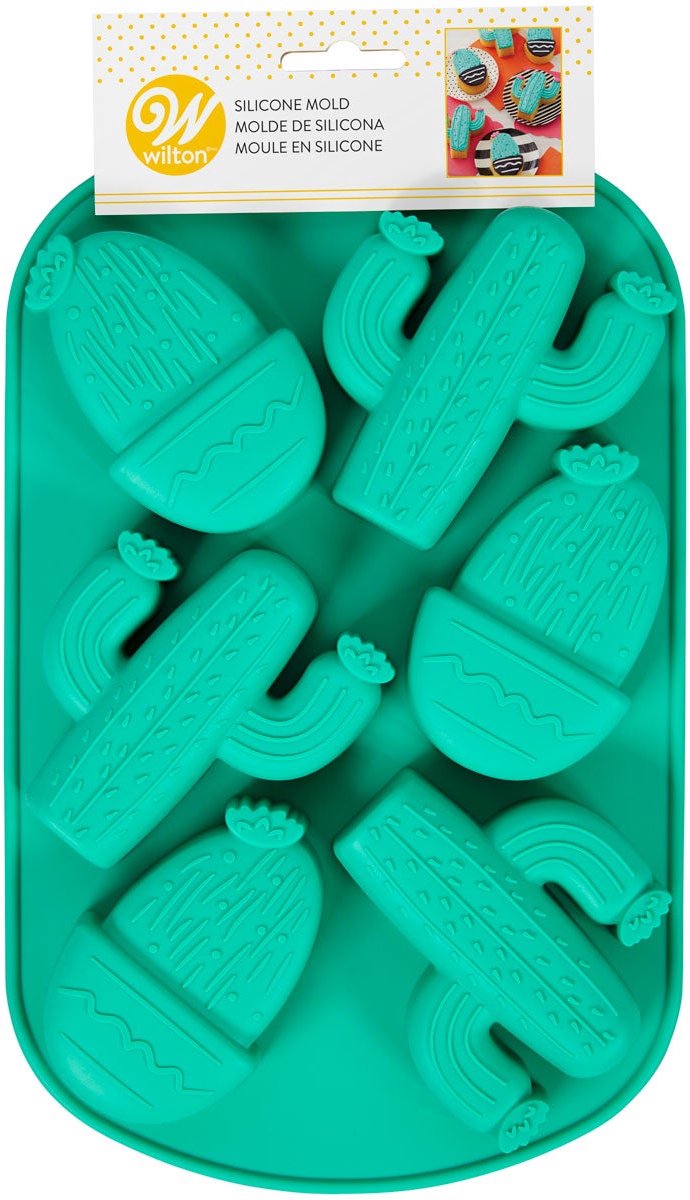 Wilton Siliconen Mal - Cactus en Woestijn - Bakvorm voor Mini Cakes, Muffins en Koekjes