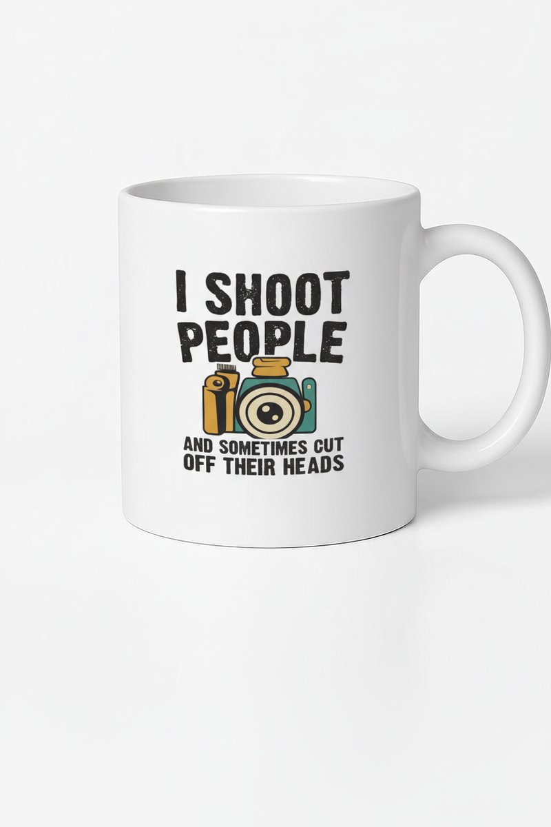 I Shoot People Fotografen Mok - Grappige Fotografie Cadeau Idee