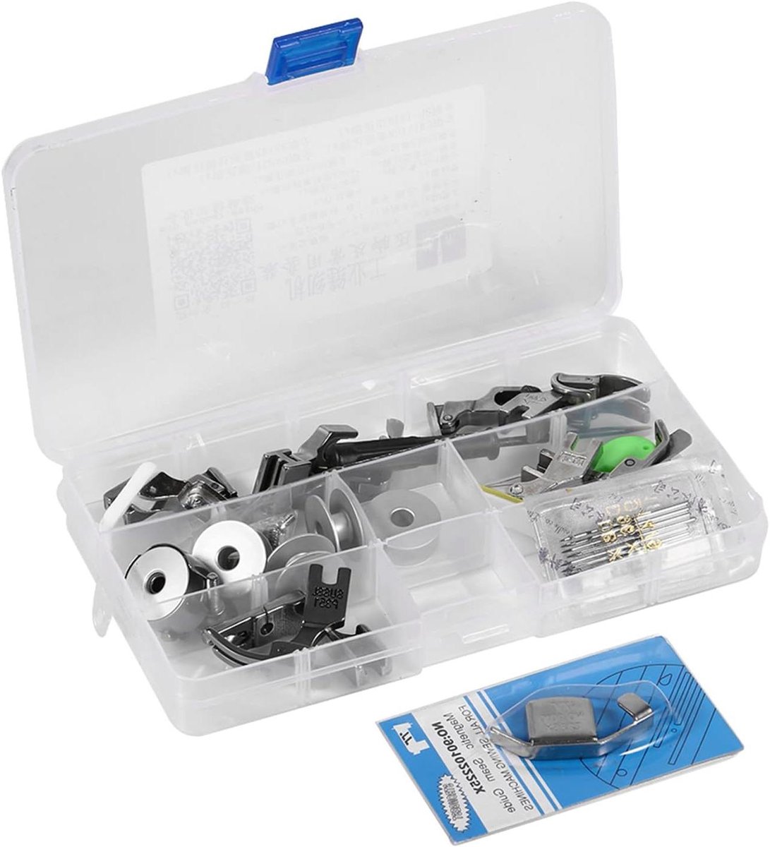 Industriële naaimachine accessoires - 17 stuks inclusief persvoet en draagtas
