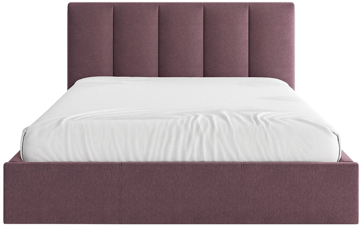 Vente-unique Bed met opbergruimte stof bordeaux 180 x 200 cm