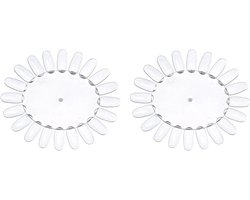 MK Stoer -Nagellak Display Wiel - Nail Art Praktijk Tool - Nagellak Tips - Nail Art Sjablonen - 20 Stuks - Geschikt voor Nagellak - Verschillende Kleuren.