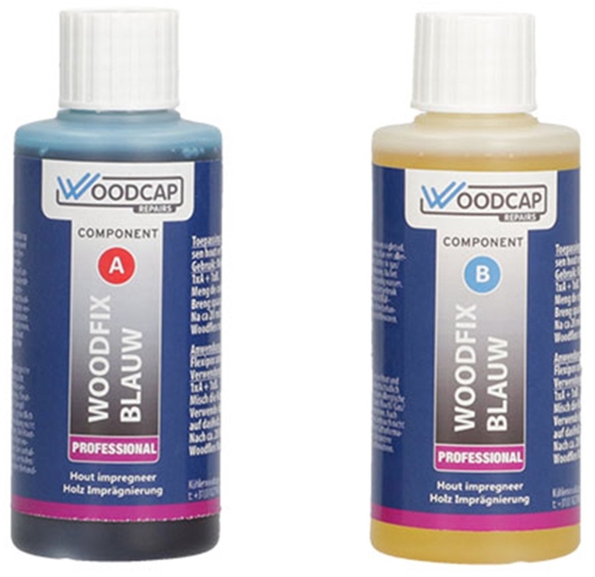 Woodcap Woodfix Blauw Primer set 2x100 ml