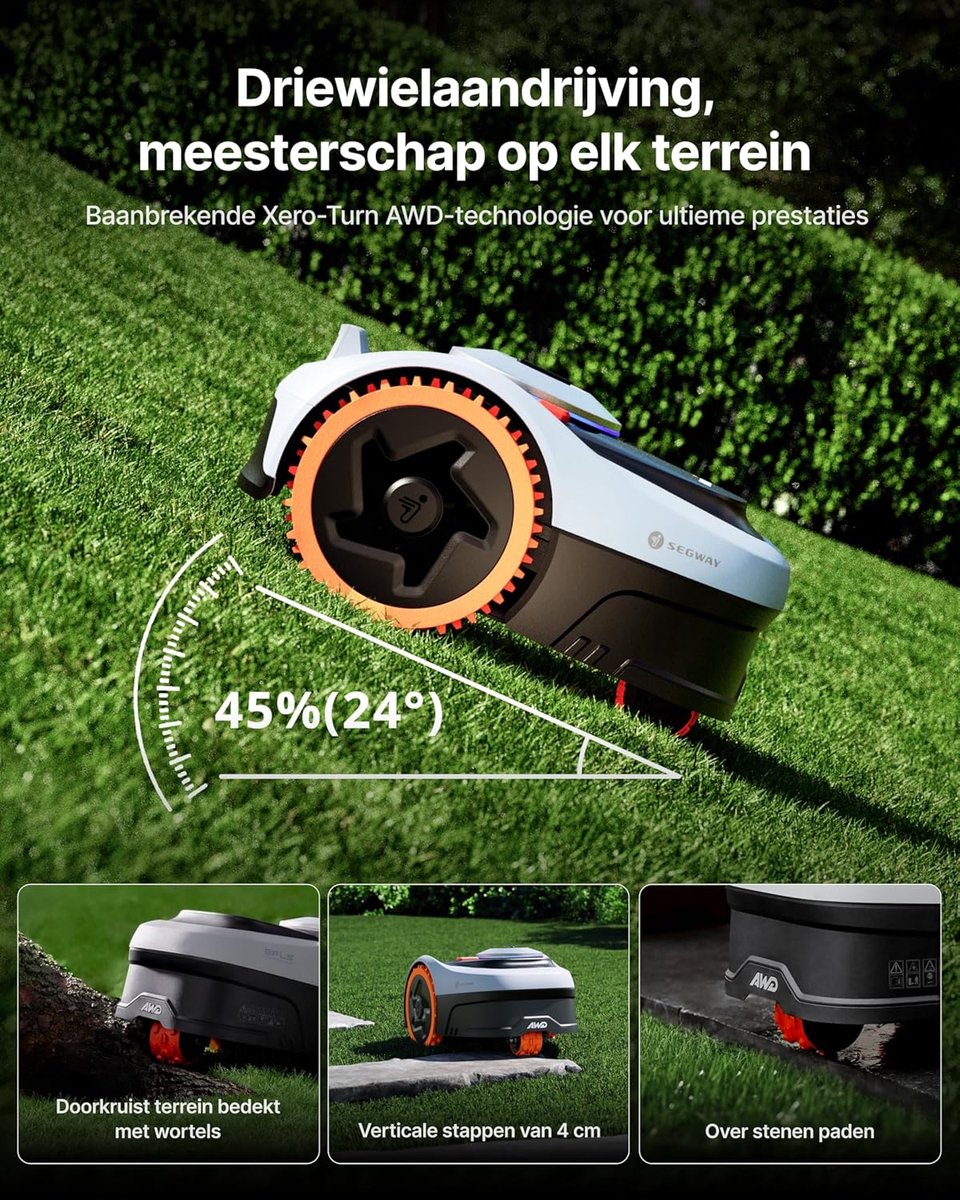 Robotmaaier EFLS NRTK Vision Navigatie Tuinmaaier met Driewielaandrijving - afbeelding 2