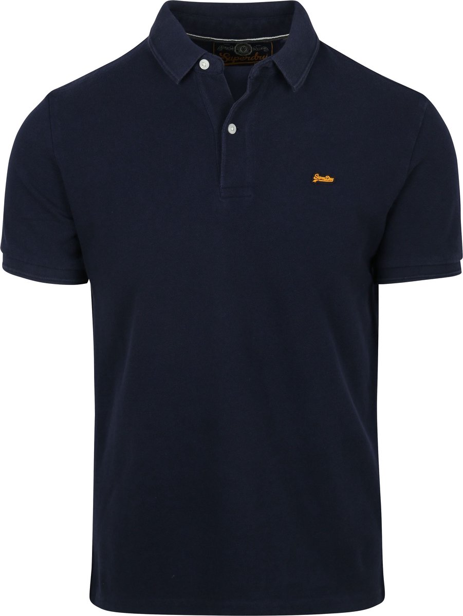Superdry Polo Pique Classic Donkerblauw 3XL Heren