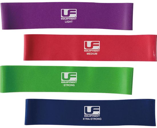Urban Fitness Weerstandsband Medium 25 Cm Latex Rood