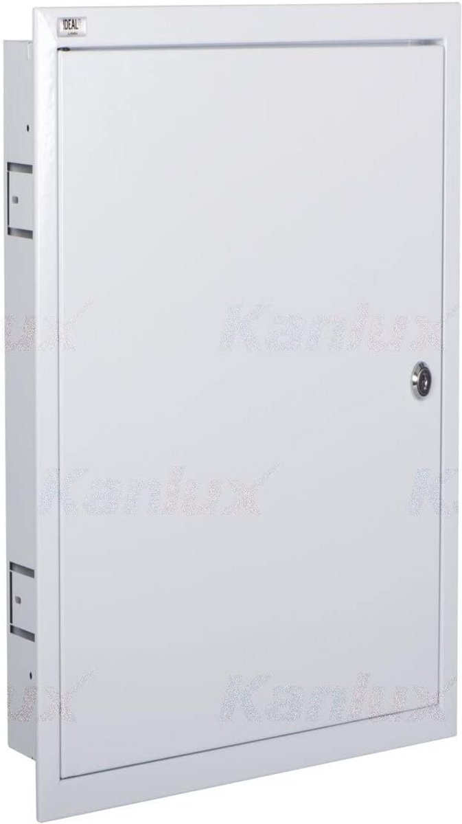Inbouw elektrische groepenkast 4 rijen 18 modules wit