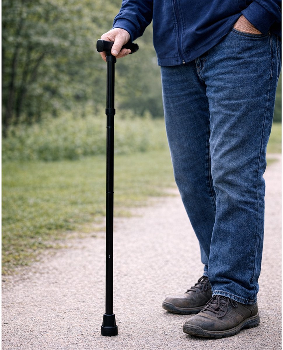 Opvouwbare Wandelstok Zwart