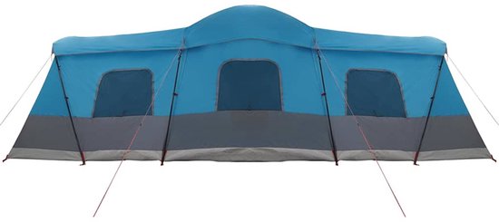 vidaXL - Tent - voor - 16 - personen - met - dak - Blauw - 680 - x - 510 - x - 210 - cm van Vidaxl — afbeelding 5