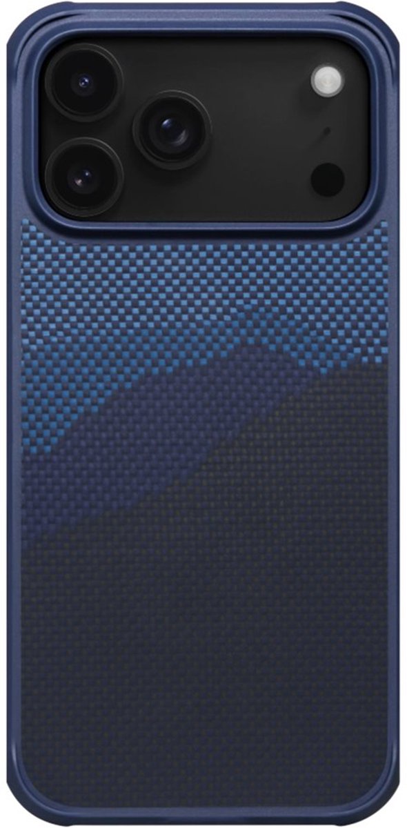 Pitaka ProGuard hoesje iPhone 17 Pro Max – Compatibel met MagSafe – MIL-STD-810H valtest goedgekeurd – Voorzien van Aramid Fiber - Blauw