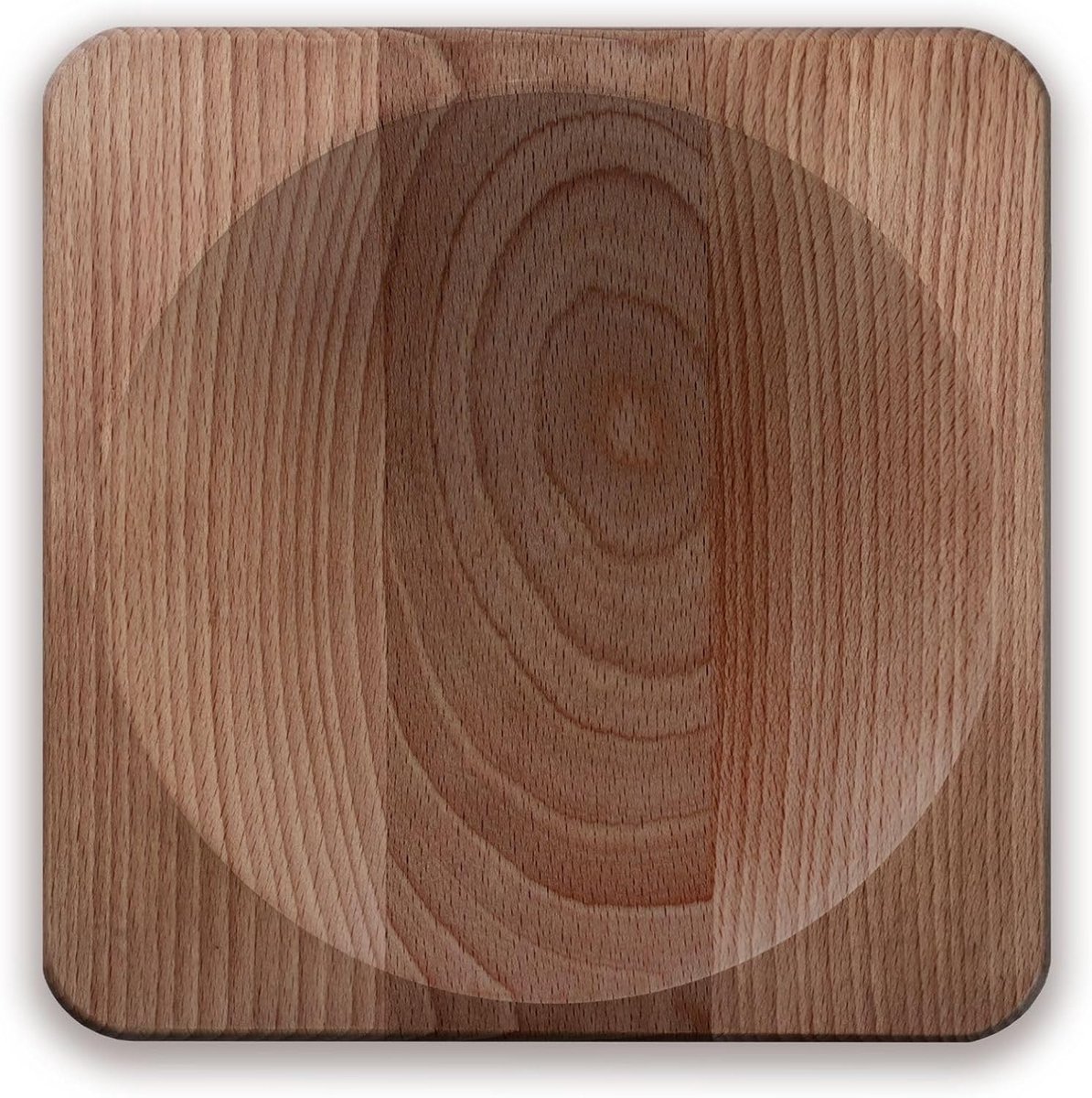 Houten Weegplank 20x20 cm voor Keukenmessen