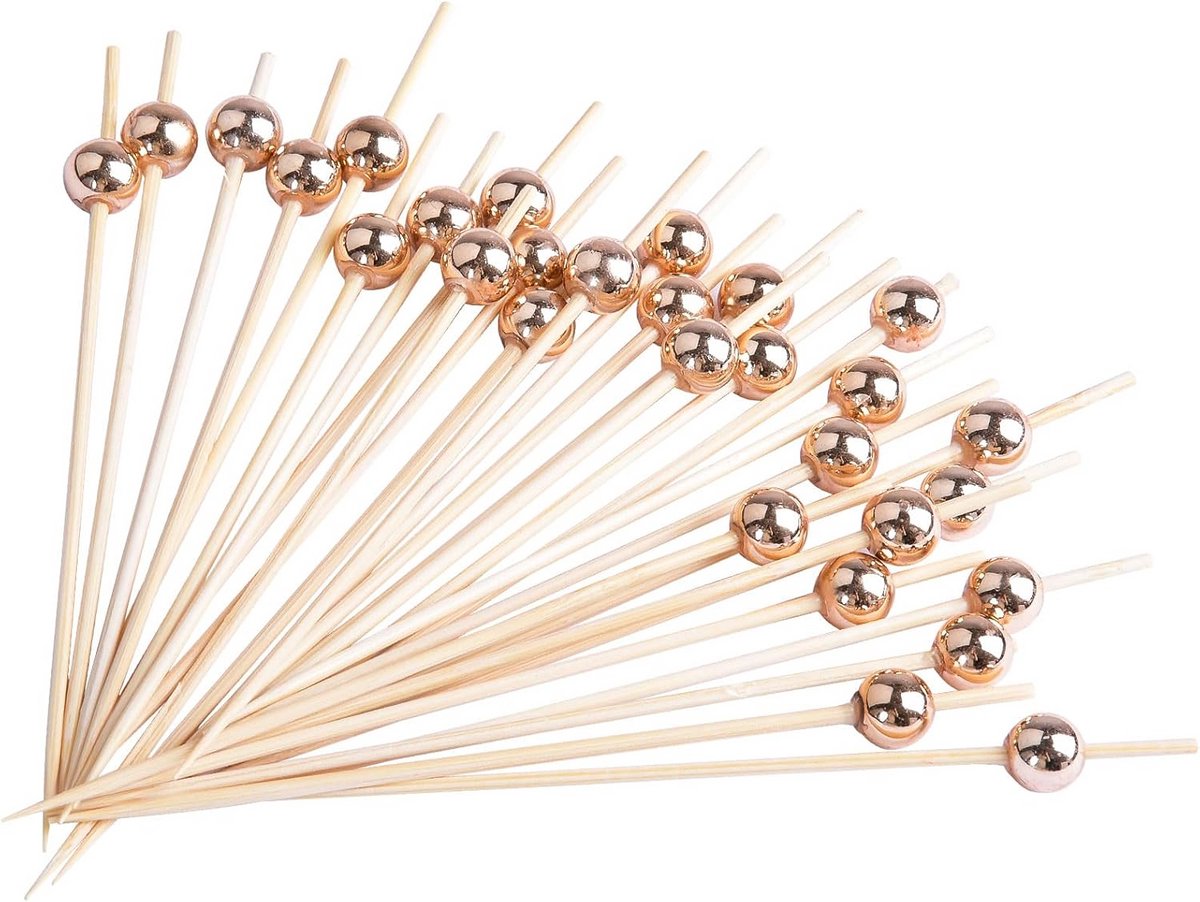Cocktailprikkers 100 stuks - Tandenstokers 4.7 inch voor Aperitief en Charcuterie