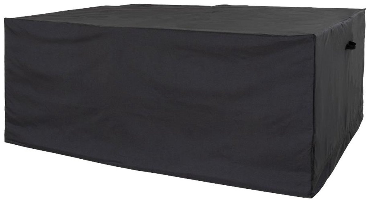 House Nordic Liva beschermhoes voor tuinmeubelen luxe 1 tafel, 4 stoelen waterafstotend zwart.