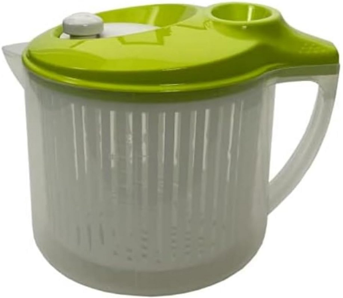 Grote Slacentrifuge 3 Liter - Wassen en Drogen - BPA-vrij Kunststof - Transparant Groen