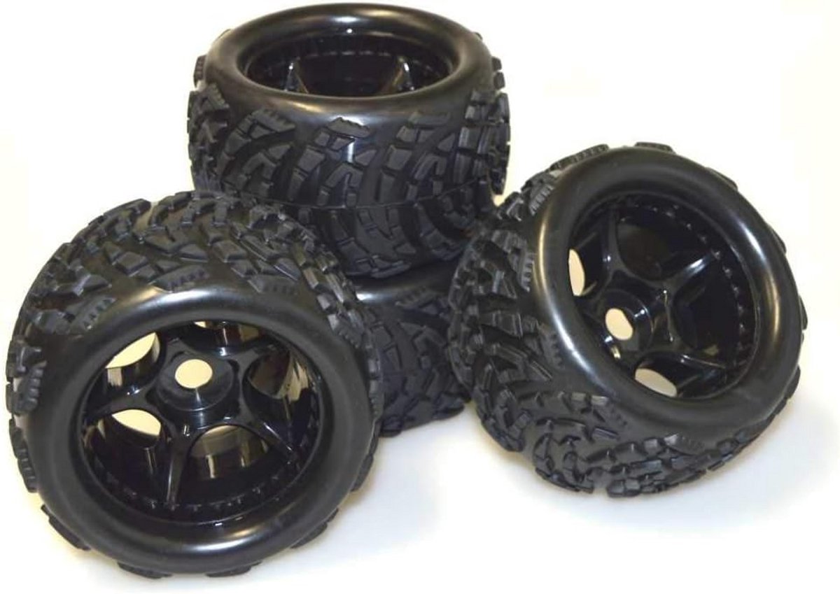Carson 500900138 Wielen 1:8 (4) Virus Race/Beat Warrior - Modelbouw, Onderdelen, Tuning, Banden, Bandensets