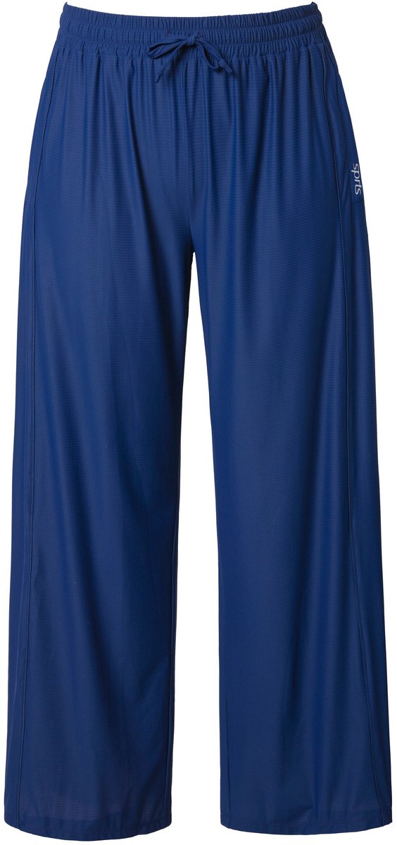 Ulla Popken - Dames - Functionele trainingsbroek wijde pijpen - Donkerblauw - Maat 42+