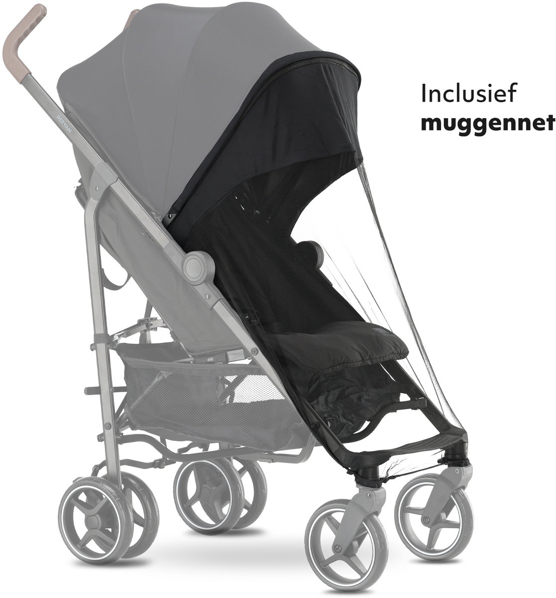 Deryan Bobbie Paraplu Buggy - Kinderbuggy tot 22kg - Zwart — cadeau in Cadeau-ideeën - foto 8