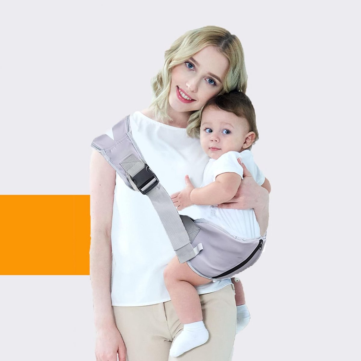 Ergonomische Baby- en Peuterdrager Grijs: Verstelbaar en Comfortabel