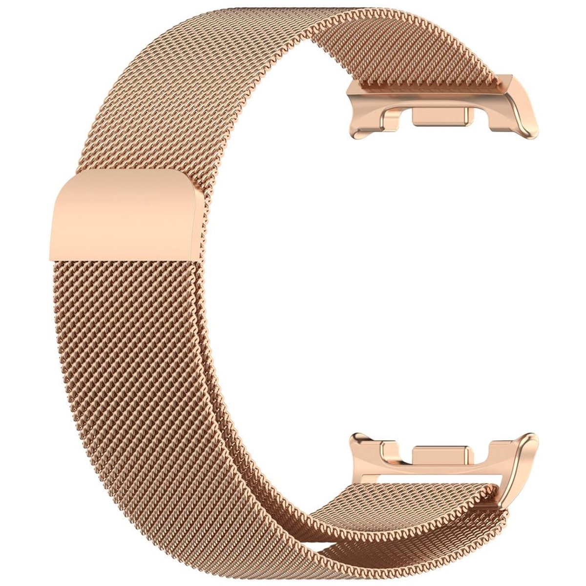 Metalen magnetische horlogeband Geschikt voor Galaxy Watch 8 Classic 2, smartwatch-accessoire, roségoud, set van 2