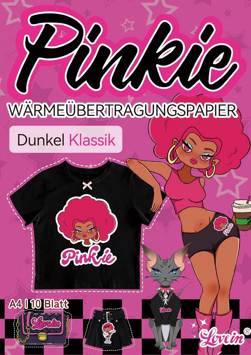 Inkjet Transferfolie voor Donkere Textiel - Strijkbaar Opdrukpapier A4