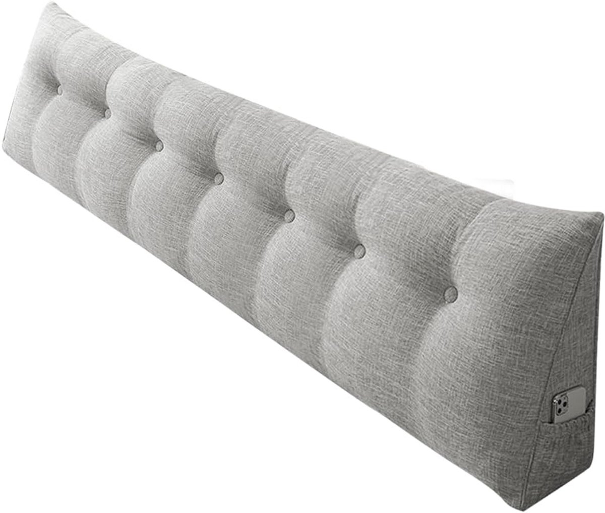 Driehoekig Leeskussen voor Rug en Hoofdeinde - Comfortabel Kussen voor Bank en Bed - Diverse Groottes